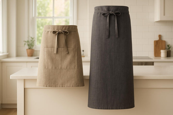 Bistro Apron Lengths: Short vs. Long
