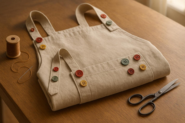 How to Add Button Accents to Aprons